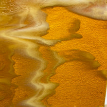 Load image into Gallery viewer, B213730 bullseye medium amber, white opal 90 COE 8.75 x 10