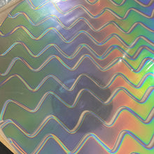 Load image into Gallery viewer, CBS rainbow 2+ twizzle dichroic on 0.040 float glass, quarter sheet