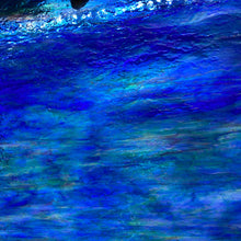 Load image into Gallery viewer, YGU6585IR uroboros royal blue, sea green, gold pink, white, violet iridescent 11.5 x 12