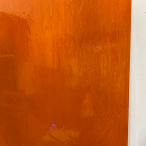 AG204 artisan glass orange cathedral 12 x 15