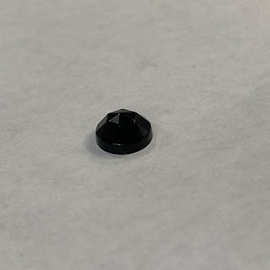 7mm black faceted jewel