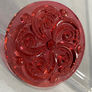 35mm gold pink swirl jewel
