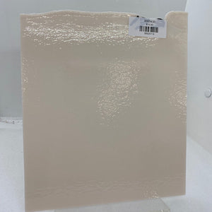 B003430 bullseye peach cream opal 90 COE 8.75 x 10
