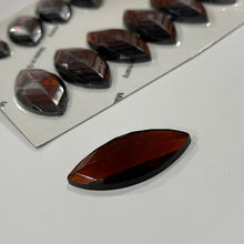 Load image into Gallery viewer, SALE:  42mm x 20mm dark amber navette jewel