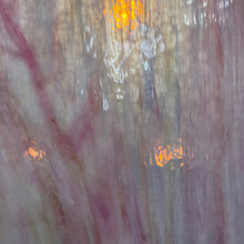 Load image into Gallery viewer, AG213 artisan glass pink, white with a hint of amber 12 x 15