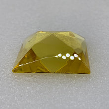 Load image into Gallery viewer, SALE:  35mm square yellow faceted jewel