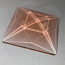 Load image into Gallery viewer, 50mm x 50mm selenium pink square faceted jewel