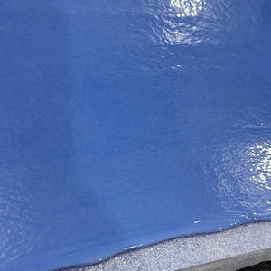 B011830 bullseye periwinkle opal 90 COE 8.75 x 10