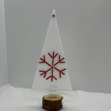 Load image into Gallery viewer, White with red snowflake Christmas trees