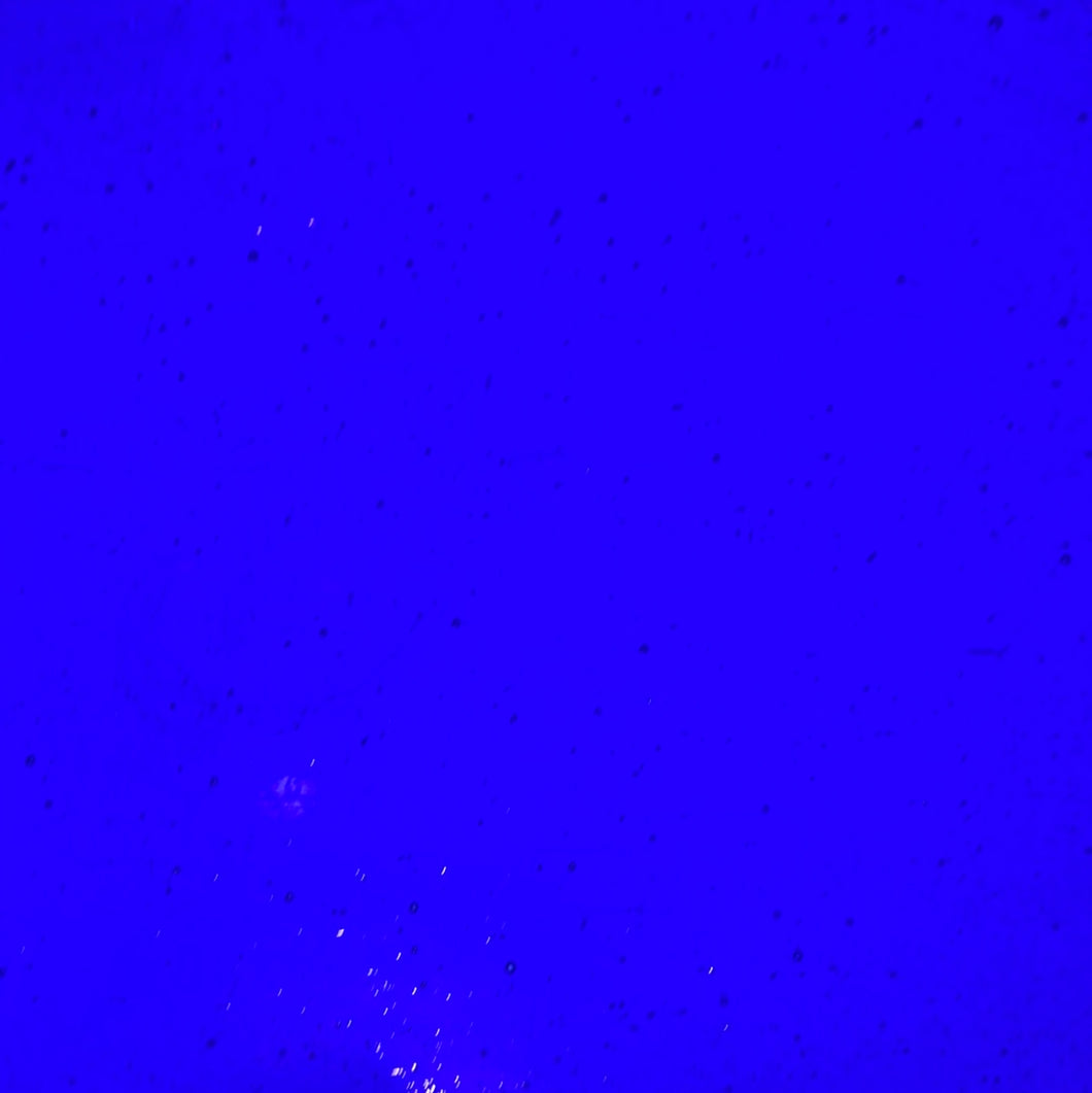 AG104 artisan glass dark blue cathedral 12 x 15