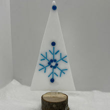 Load image into Gallery viewer, White and aqua Christmas trees