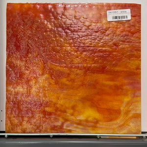 Y9011HS youghiogheny red, orange, white opal mottled 11.5 x 12