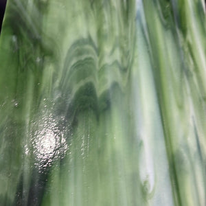 WIWO101IRID wissmach dark green & white iridescent 8 x 14