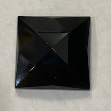 Load image into Gallery viewer, Sale: 25mm square black faceted jewel