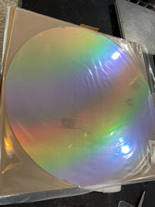 CBS rainbow 2+ dichroic on 0.040 float glass, quarter sheet