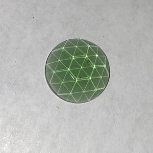 20mm seafoam green faceted jewel