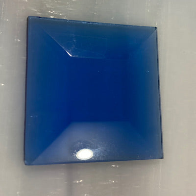 1.5 x 1.5 square bevel blue