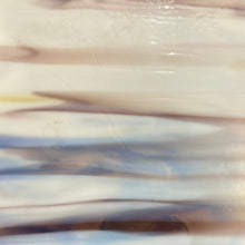 Load image into Gallery viewer, Sale:  WI437 wissmach blue, amber, purple, white  wispy 10.5 x 10.5
