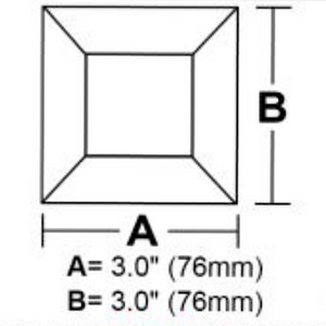 3 x 3 square bevel
