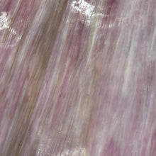 Load image into Gallery viewer, AG213 artisan glass pink, white with a hint of amber 12 x 15