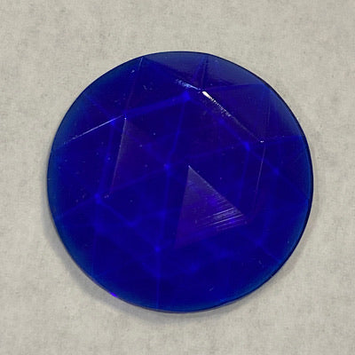 28mm blue faceted jewels