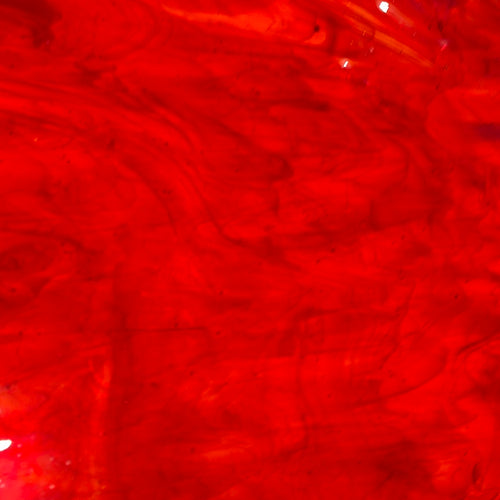 AG201 artisan glass cherry red cathedral 12 x 15