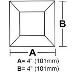 4 x 4 square bevel