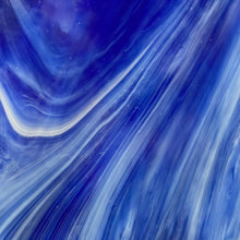Load image into Gallery viewer, WIWO118 wissmach cobalt blue, white wispy 8 x 13