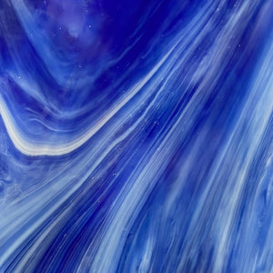 WIWO118 wissmach cobalt blue, white wispy 8 x 13