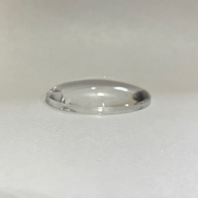 SALE: 40mm x 30mm smooth oval clear jewel