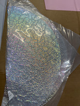 Load image into Gallery viewer, CBS mixture dichroic figure c wissmach clear 96 COE, 1 quarter circle odd sizes
