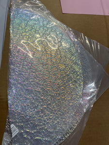 CBS mixture dichroic figure c wissmach clear 96 COE, 1 quarter circle odd sizes