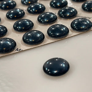 15mm ink blue smooth jewel