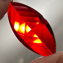 Load image into Gallery viewer, 42mm x 20mm dark red navette jewel