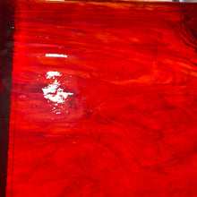 Load image into Gallery viewer, AG201 artisan glass cherry red cathedral 12 x 15