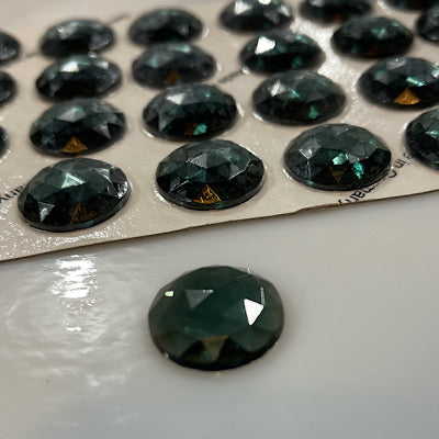 Sale: 20mm ink blue faceted jewel
