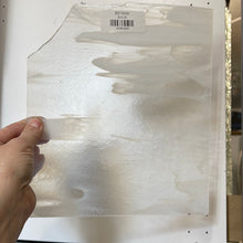 Load image into Gallery viewer, B213030 bullseye clear with white opal streaky 90 COE 8.75 x 10