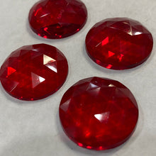 Load image into Gallery viewer, SALE:  20mm red faceted jewel