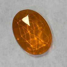 Load image into Gallery viewer, Sale: 18mm x 25mm orange faceted oval jewel