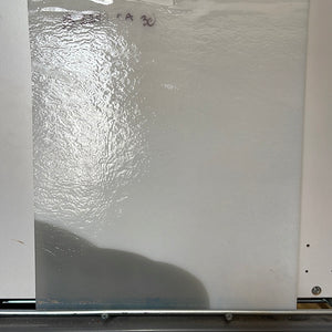 SALE: B2249CA30 bullseye white with gray cascade 90 COE 8.75 x 10