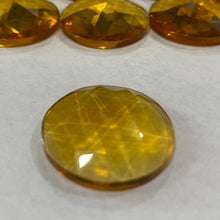 Load image into Gallery viewer, 25mm amber faceted jewel