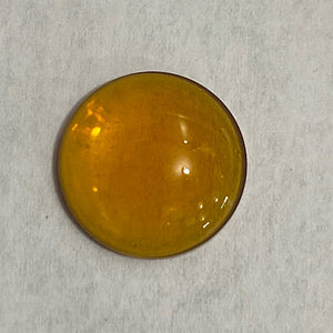 SALE: 15mm smooth light amber jewel