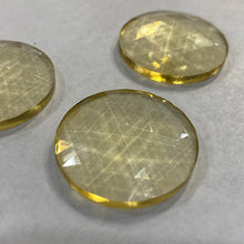 Load image into Gallery viewer, 30mm pale amber faceted jewel