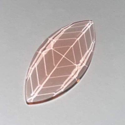 SALE:  42mm x 20mm selenium pink navette jewel
