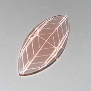 42mm x 20mm selenium pink navette jewel