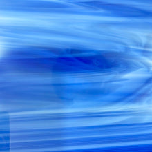 Load image into Gallery viewer, O3376S oceanside dark blue/white 96 COE 12 x 16