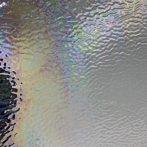 WI01RIPIRID wissmach clear iridescent ripple 12 x 14