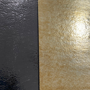 B010038 bullseye black opal gold iridescent 90 COE 8.75 x 10