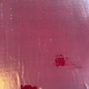 AG200 artisan glass ruby red cathedral 12 x 15