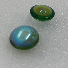 Load image into Gallery viewer, 15mm moss green iridescent smooth jewel